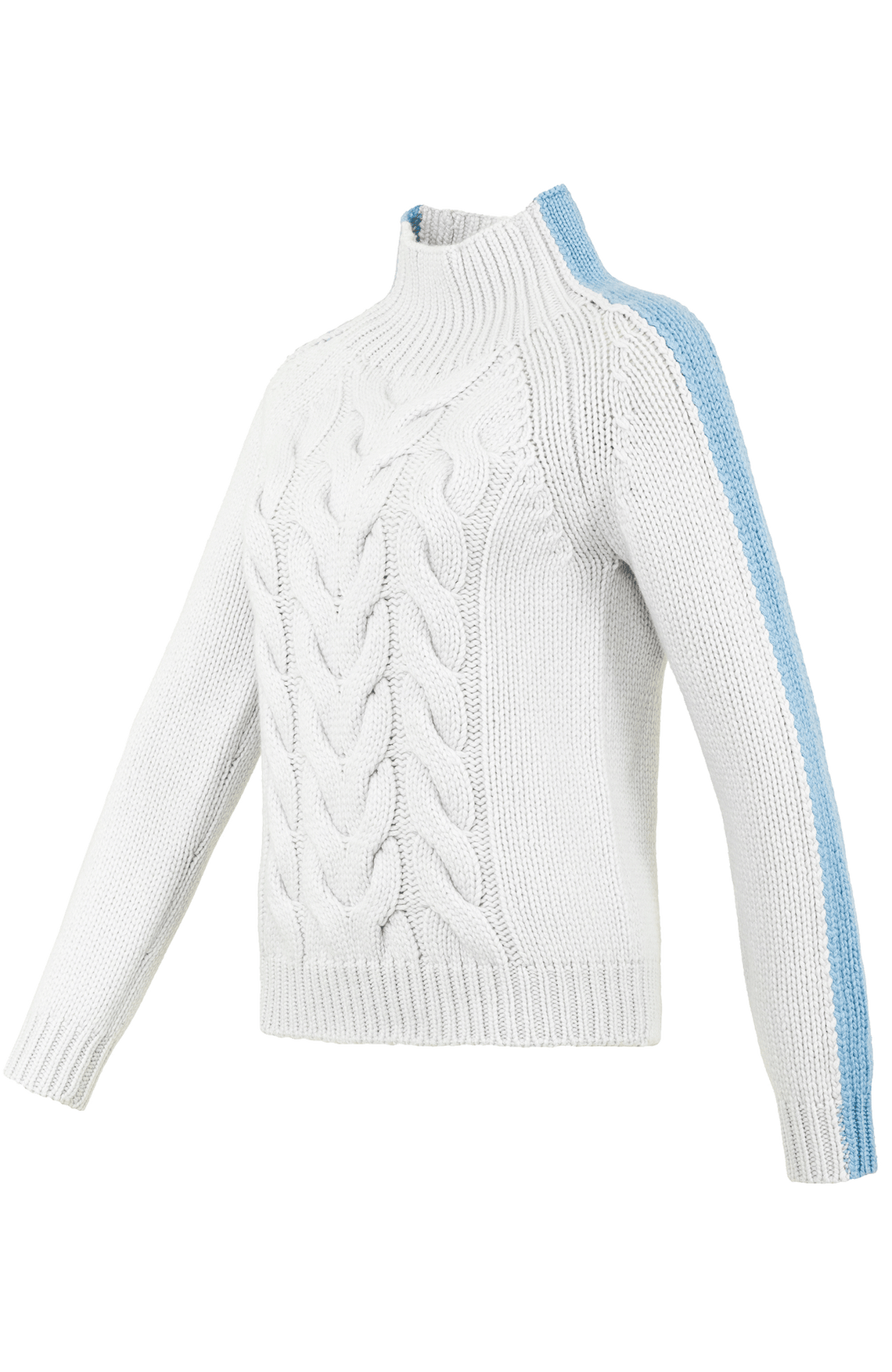Cashmere jumper with cable knit - SaraCable