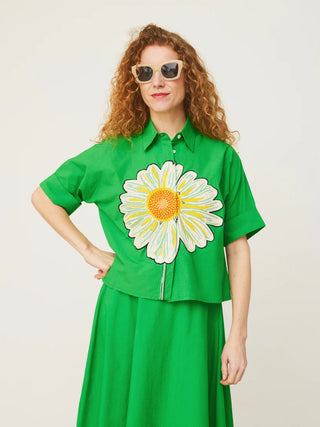 Chemise brodée à la main