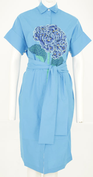 Robe longue brodée à la main