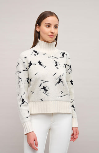 Strickpullover mit Skifahrermotiv - TinaMulti