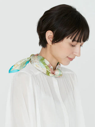 Seidentuch mit Frucht-Print - 65 Silk