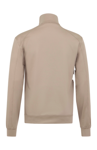 Sportliche Herrenjacke aus exklusivem Natural Powerstretch mit gerader,  Passform und leicht verlängerter Silhouette. Ausgestattet mit modernem Stehkragen, markantem Zwei-Wege-Zipper und seitlichen Taschen mit verstecktem Reißverschluss. Das weiche, elastische und atmungsaktive Material mit seidig schimmernder Oberfläche sorgt für hohen Tragekomfort und maximale Bewegungsfreiheit. Eine hautfreundliche Baumwollschicht auf der Innenseite macht die multifunktionale Jacke besonders angenehm zu tra