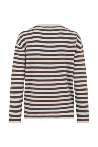Pullover mit Streifen aus reinem Kaschmir