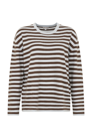 Pullover mit Streifen aus reinem Kaschmir
