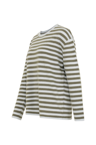 Pullover mit Streifen aus reinem Kaschmir