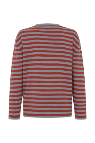 Pullover mit Streifen aus reinem Kaschmir