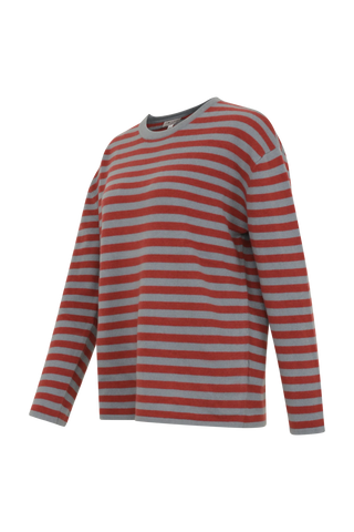 Pullover mit Streifen aus reinem Kaschmir