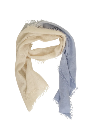 Two-Tone Cashmere Scarf in Pure Cashmere - 622600SH