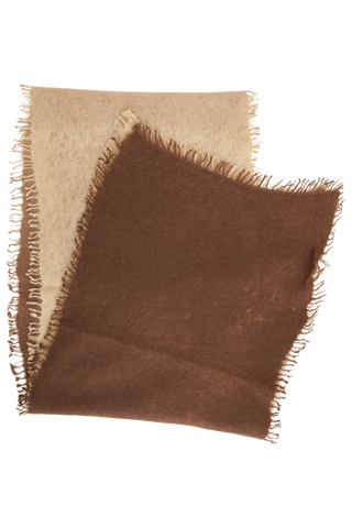Two-Tone Cashmere Scarf in Pure Cashmere - 622600SH
