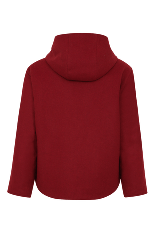 Veste à capuche en loden et matelassée - Joelle