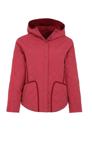 Veste à capuche en loden et matelassée - Joelle