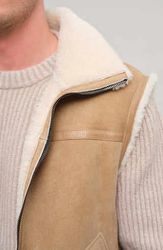 Gilet en peau lainée - Elias-MV