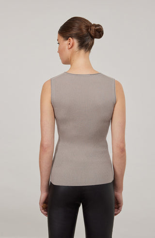 T-shirt sans manches en maille - Lavinia
