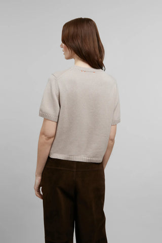 Short-Sleeve Crew Neck Jumper - Madeleine-WS