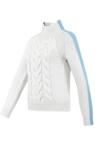 Kaschmirpullover mit Zopfmuster - SaraCable