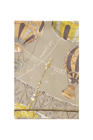 Foulard en soie motif montgolfière - 88 Silk