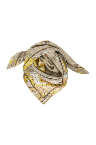 Foulard en soie motif montgolfière - 88 Silk