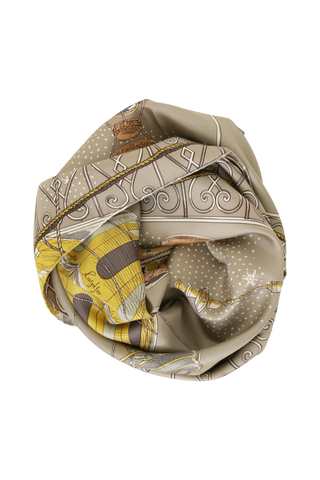 Foulard en soie motif montgolfière - 88 Silk