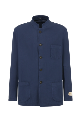Jacke aus Baumwoll-Gaze mit Stehkragen - BALI