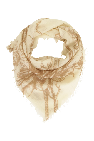 Étole en cachemire à motif floral - BanFine 622511