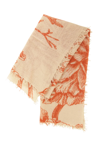Étole en cachemire à motif floral - BanFine 622511