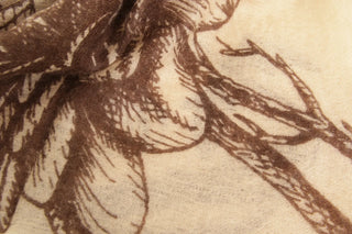 Étole en cachemire à motif floral - BanFine 622511
