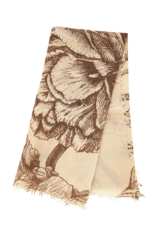 Étole en cachemire à motif floral - BanFine 622511