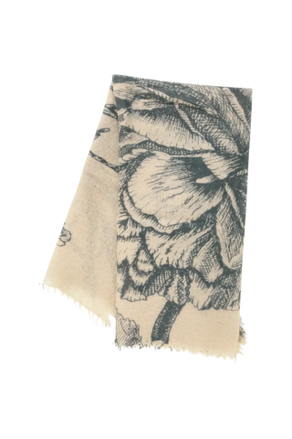 Étole en cachemire à motif floral - BanFine 622511