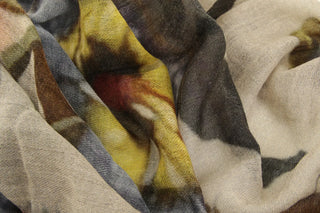 Cashmere Scarf with Floral Pattern - 622680