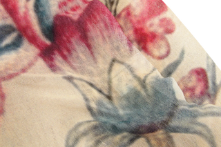 Cashmere Scarf with Floral Pattern - 622688S