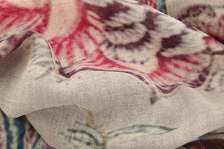 Cashmere Scarf with Floral Pattern - 622688S
