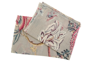 Cashmere Scarf with Floral Pattern - 622688S