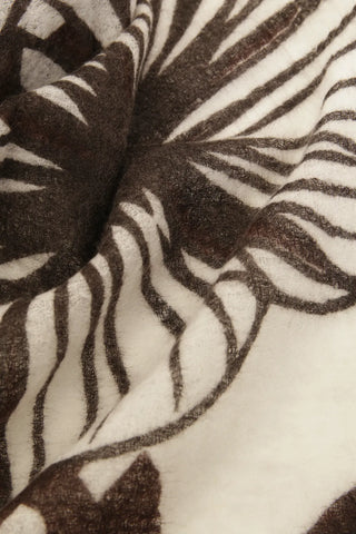 Foulard in cashmere multicolore con motivo floreale - BanFine 622797