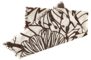 Foulard in cashmere multicolore con motivo floreale - BanFine 622797