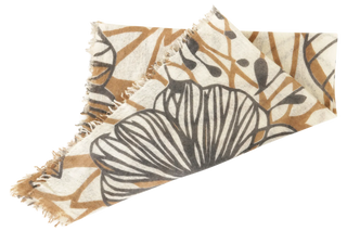 Foulard in cashmere multicolore con motivo floreale - BanFine 622797