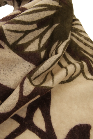 Foulard in cashmere multicolore con motivo floreale - BanFine 622797