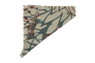 Foulard in cashmere multicolore con motivo floreale - BanFine 622797