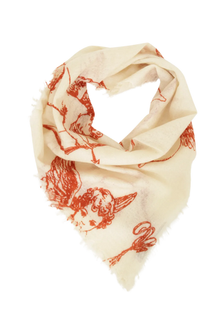 Étole en cachemire au motif d'ange - BanFine 622812