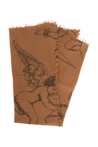 Étole en cachemire au motif d'ange - BanFine 622812