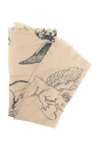 Étole en cachemire au motif d'ange - BanFine 622812