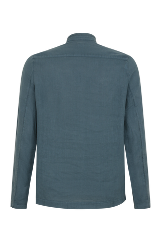 Leinen-Overshirt mit Stehkragen - CINA2