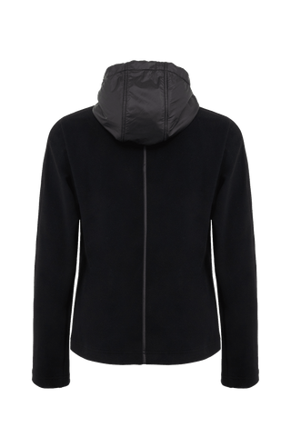 Damenjacke von Frauenschuh, Modell Rania-BF- schwarz –  Rückansicht, leichte Jacke für Frühling und Sommer, stilvoll und funktional für Alltag und Freizeit.