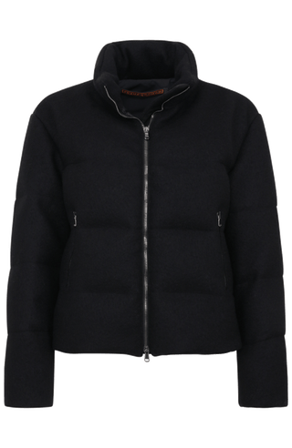 Vorderansicht der Damen-Daunenjacke aus Loden, Modell 725720 Alpine-LA, Farbe: 01 0 black