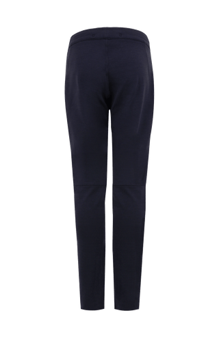 Rückansicht der Funktionshose Collin–WP von Frauenschuh für Herren – in Midnight-Blau, Slim Fit Passform mit Reißverschlusstaschen. Ideal für Outdoor-Aktivitäten und sportliche Einsätze