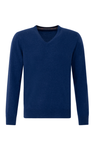 Frontansicht des Herren-Kaschmir-Hoodies „Nio2.0-WS“ von Frauenschuh in der Farbe Alaska Blue; gefertigt aus luxuriösem, weichem Kaschmir für höchsten Tragekomfort in Herbst und Winter; klassisch geschnittener Pullover mit V-Ausschnitt, feinen Rippbündchen und dezentem Logo-Detail; sportlich-eleganter Look, ideal für lässige, stilbewusste Outfits in der kalten Jahreszeit