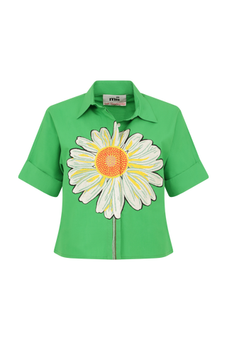 Chemise brodée à la main
