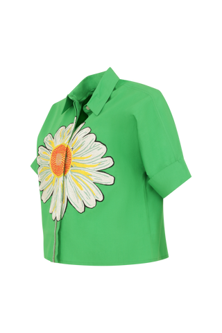 Chemise brodée à la main