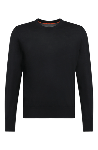 Herren-Pullover aus hochwertiger, weicher Wollqualität mit klassischem Rundhalsausschnitt und zeitlosem Design. Angenehm auf der Haut zu tragen, mit Rippstrick an Bündchen und Saum für eine optimale Passform. Vielseitig kombinierbar – elegant unter dem Sakko oder lässig zur Jeans.
