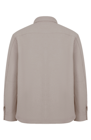 Herren Walkjacke im Holzfäller-Stil Valentin-CW (Modell 003129) in Farbe cashmere Rueckansicht– FRAUENSCHUH Kitzbühel, made in Austria