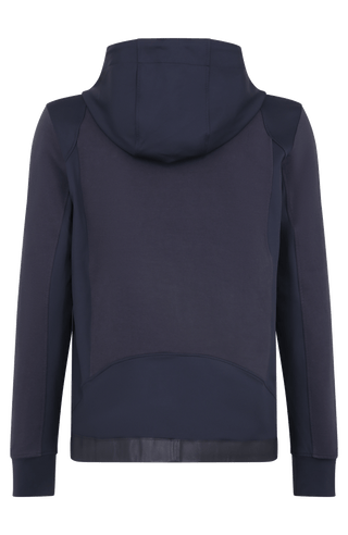 Herrenjacke FreddyMulti in midnight mit Kapuze aus innovativem Materialmix aus Natural Powerstretch und elastischer Baumwolle. Besonders weich und angenehm zu tragen, mit optimaler Bewegungsfreiheit und gutem Sitz. Hochwertige Alcantara-Details an Reißverschluss und Saum, zwei Eingrifftaschen sowie Zwei-Wege-Frontzip. Vielseitig kombinierbar für sportliche und urbane Looks.